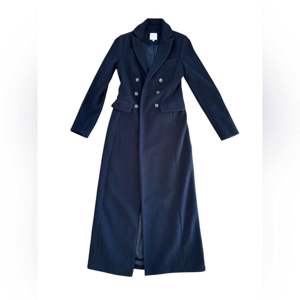 Favorite Daughter Elegant Black Double-Breasted Women's Coat. Size XXS
